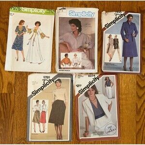 Vintage Simplicity sewing patterns lot sz 10